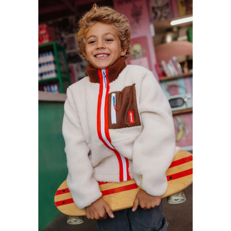 Veste Polaire enfant | Creamy Choco - Hello Hossy