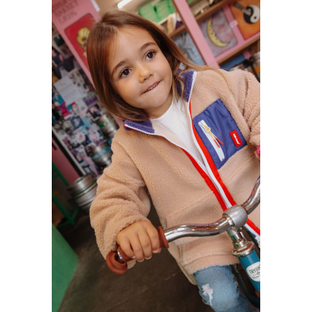 Veste Polaire enfant | Plum Beige - Hello Hossy