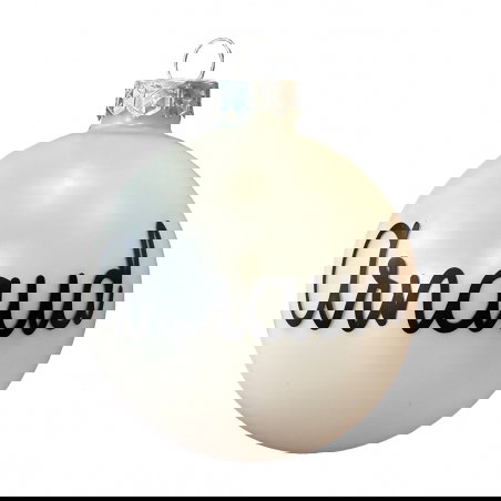 EXPEDITION Lot de 2 Boules de Noël personnalisées - Little cecile