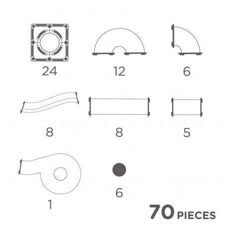 Ball Run Creative Pack Pastel - Cleverclixx