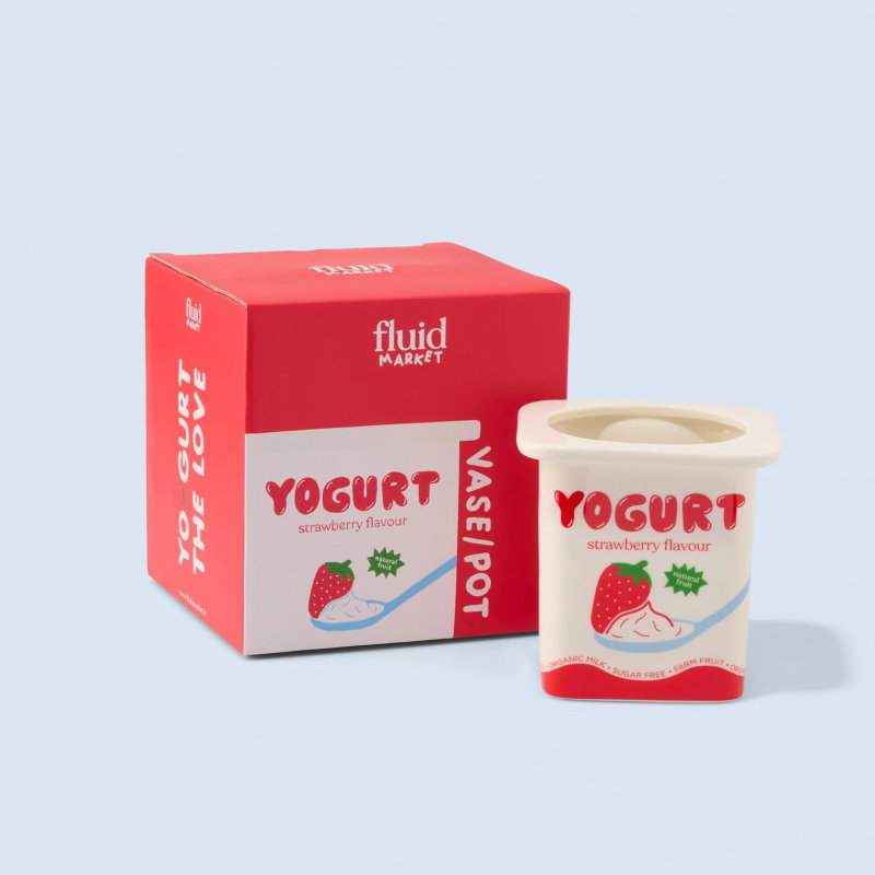 Vase | Yaourt à la fraise