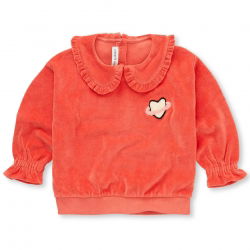 Sweatshirt velvet | Rouge