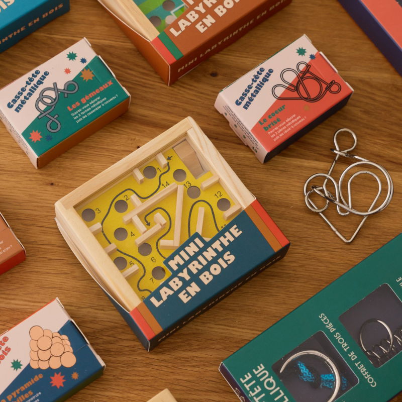 Mini labyrinthe en bois