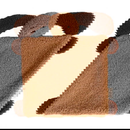 Doudou plat | Chien caramel - Le petit souk