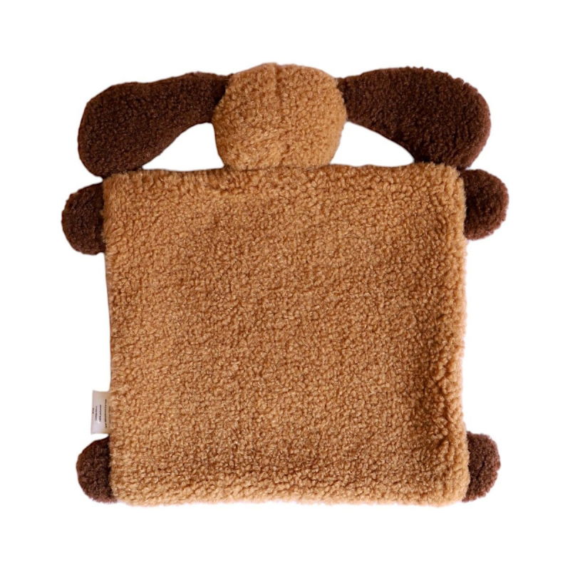 Doudou plat | Chien caramel