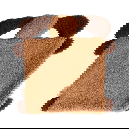 Doudou plat | Chien caramel - Le petit souk