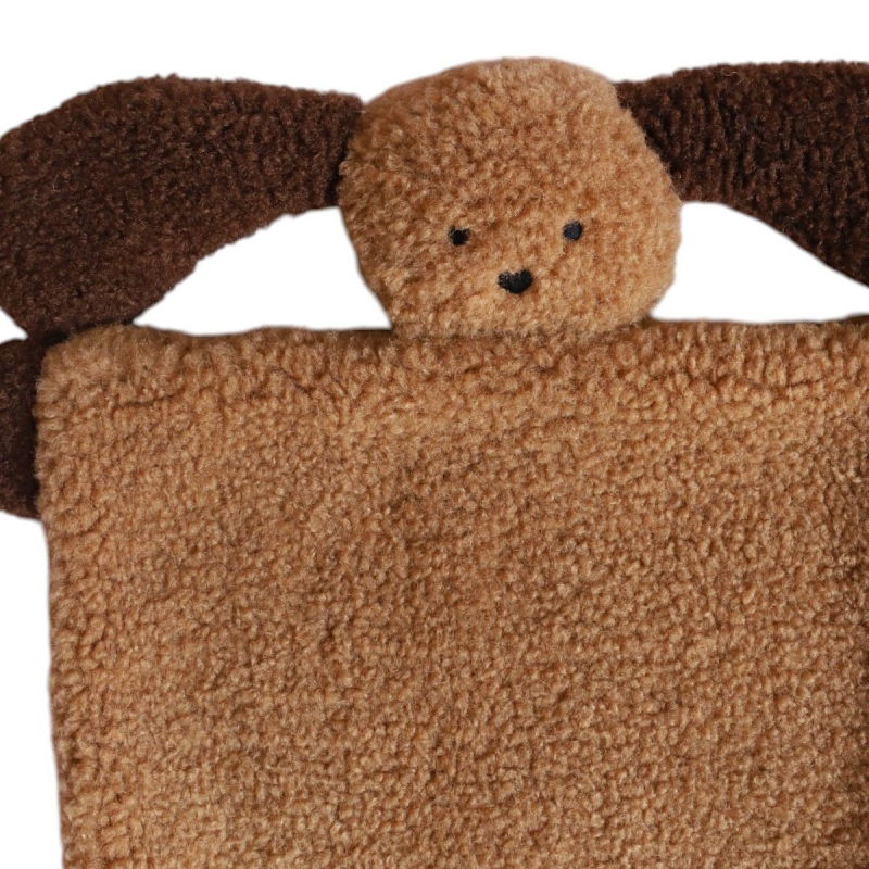 Doudou plat | Chien caramel