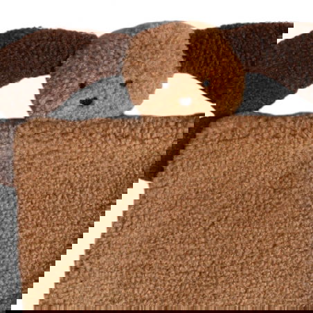 Doudou plat | Chien caramel - Le petit souk