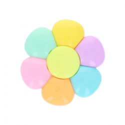 Lot de 6 surligneurs pétales de fleur - Le petit souk