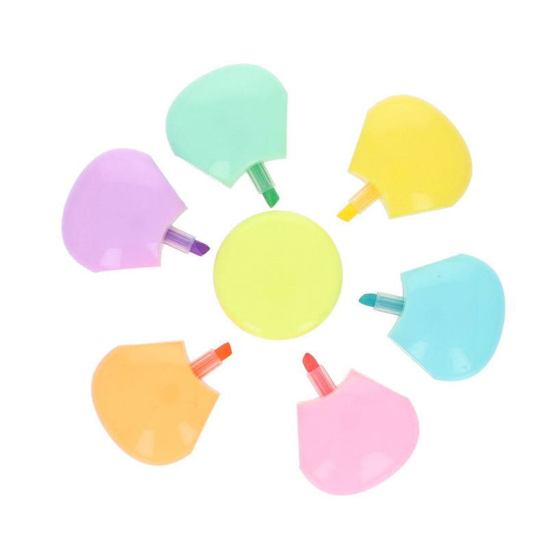 Lot de 6 surligneurs pétales de fleur