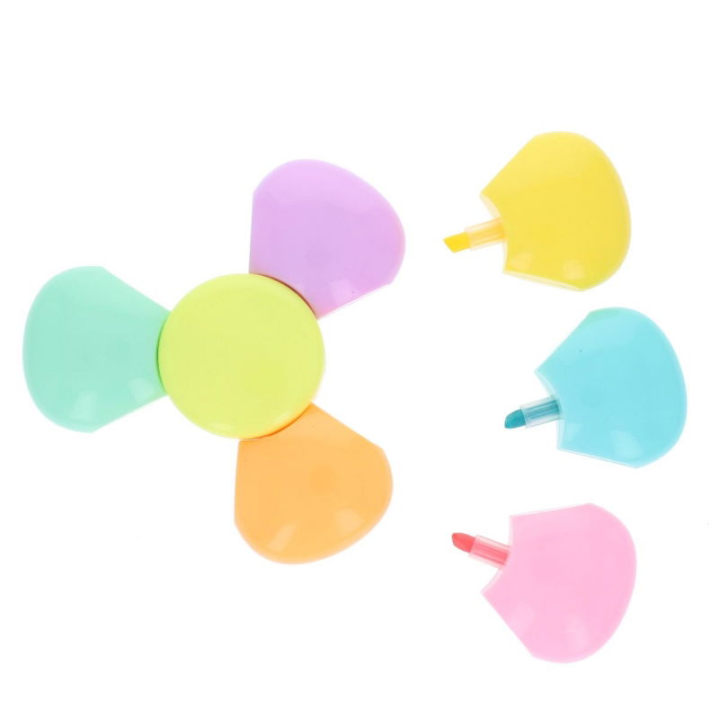 Lot de 6 surligneurs pétales de fleur