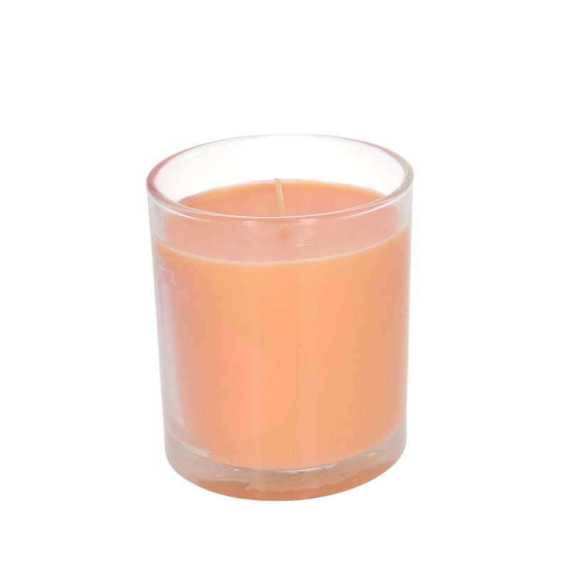 Bougie cœur rose à la fleur d'oranger