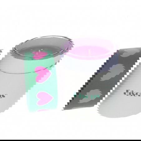 Bougie fleur d'oranger cœur Bisous - Le petit souk