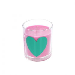 Bougie fleur d'oranger cœur Bisous