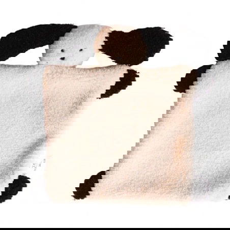 Doudou plat | Chien blanc - Le petit souk