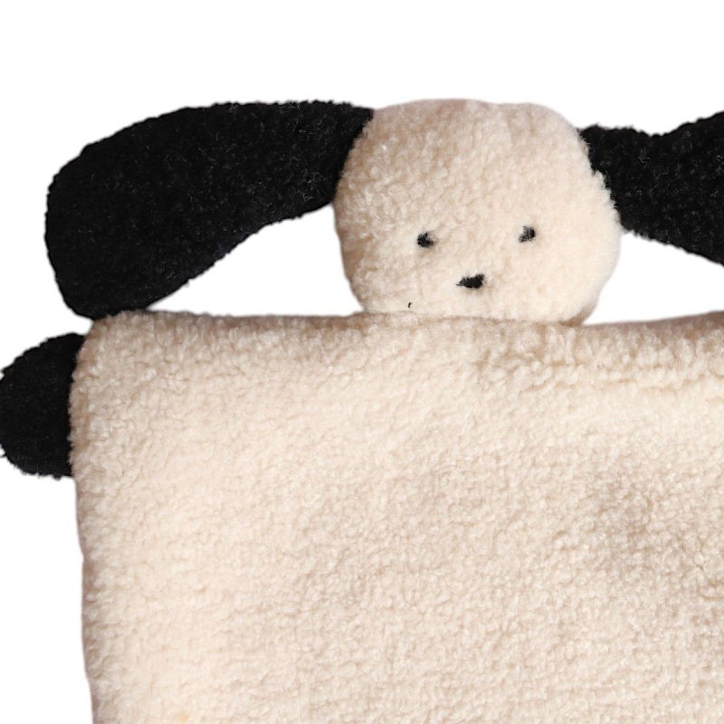 Doudou plat | Chien blanc