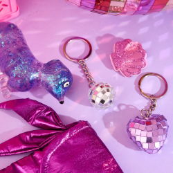 Porte clé boule à facette | Silver