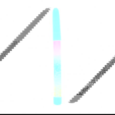 Stylo à paillettes bleu