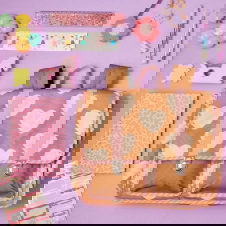 Stylo à paillettes bleu