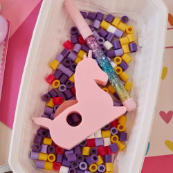 Stylo à paillettes | Rose