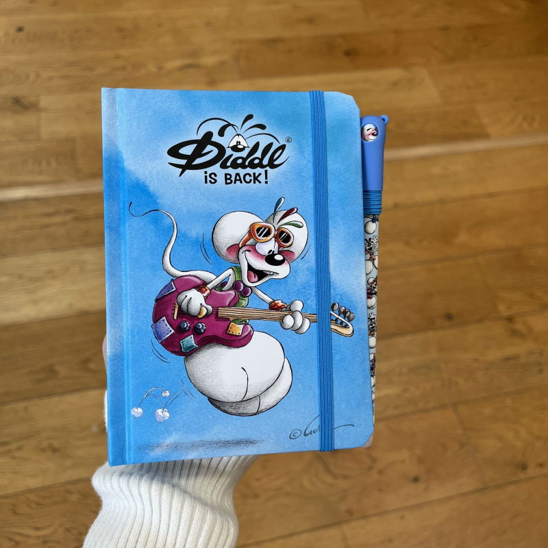 Carnet + Stylo A6 Diddl - Coloris aléatoire