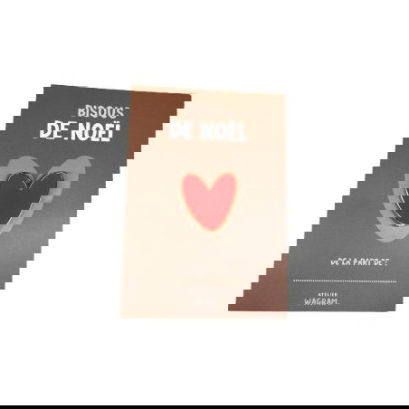 Pin's Bisous de Noël | Coeur rouge - Atelier wagram