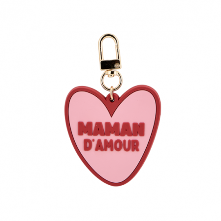 Porte-clés cœur | Maman d'amour - Atelier wagram