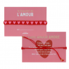Bracelet perle coeur| Rose et rouge