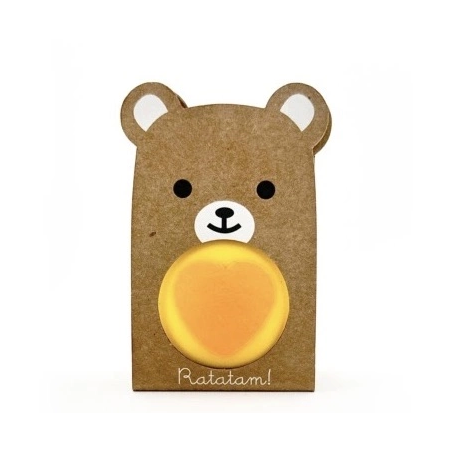 Balle rebondissante animaux | Ours Jaune - Ratatam