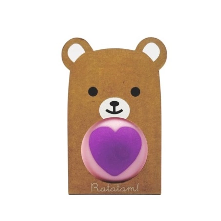 Balle rebondissante animaux | Ours violet - Ratatam