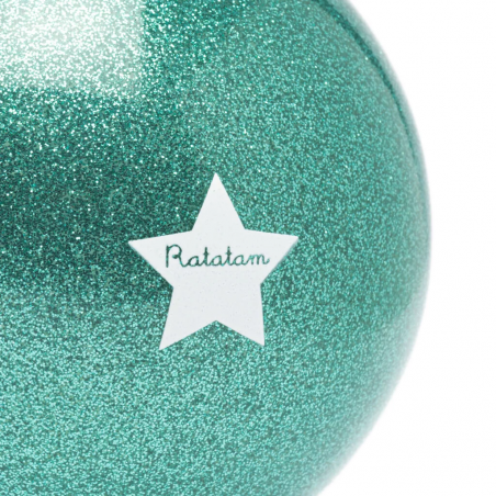 Ballon paillettes 10 cm | Mouton bleu - Ratatam