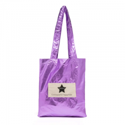 Le Tote Bag Brillant Métallisé | Violet - Ratatam