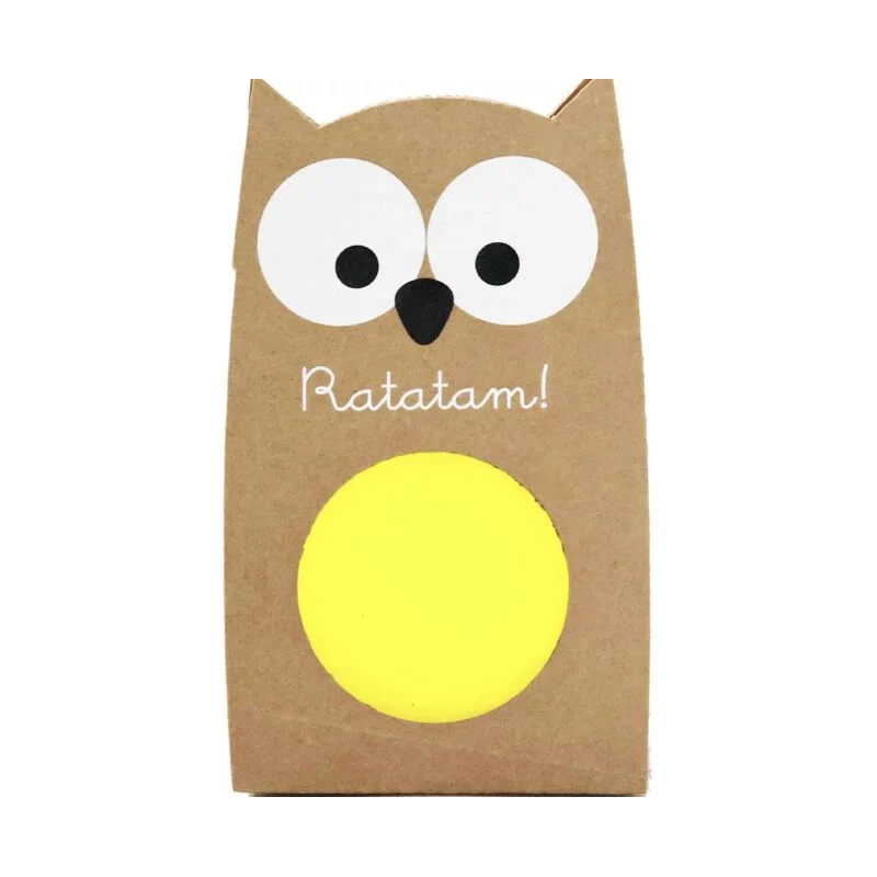 Balle rebondissante hibou | Jaune