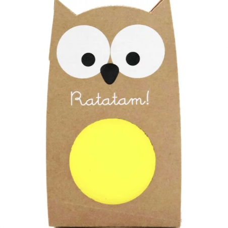 Balle rebondissante hibou | Jaune - Ratatam