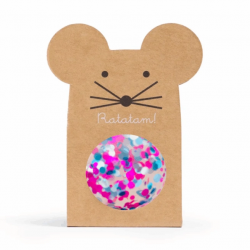 Balle rebondissante souris confettis | Vert - Ratatam