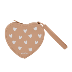 Pochette coeur en silicone | Nougat