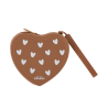 Pochette coeur en silicone | Caramel