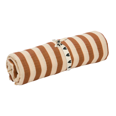 Grand lange - foulard 105 cm | Rayures larges - Atelier wagram