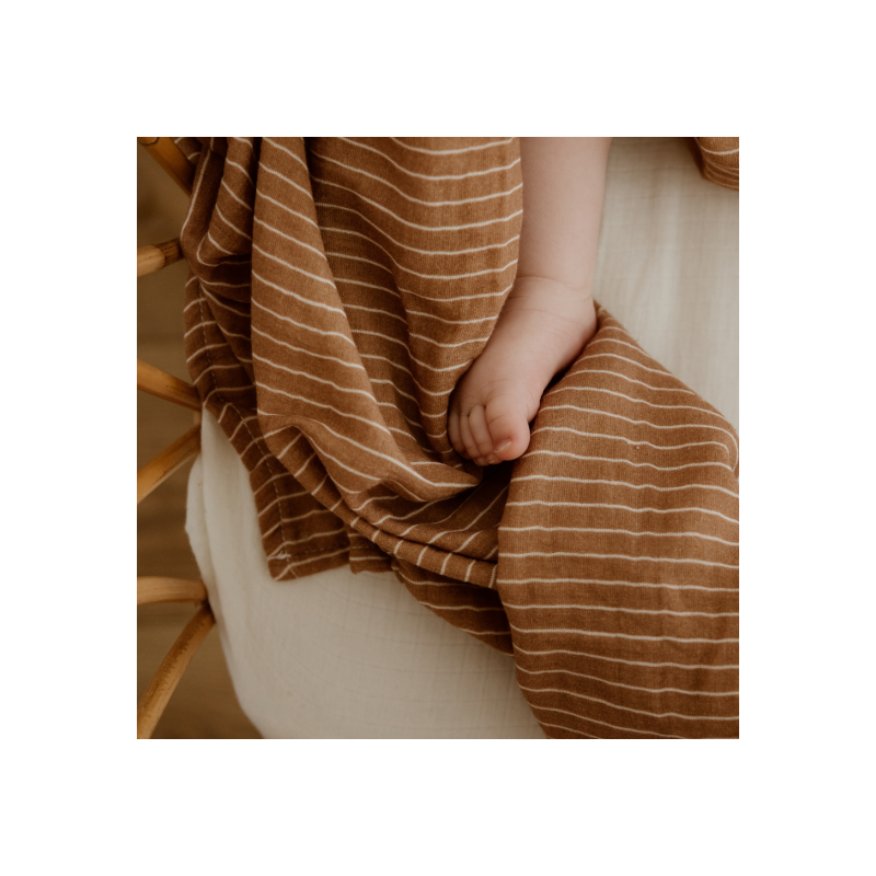 Grand lange - foulard 105 cm | Rayures fines