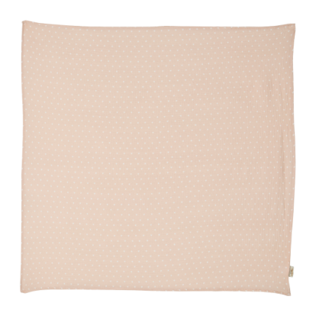 Grand lange - foulard 105 cm | Beige petits coeurs - Atelier wagram