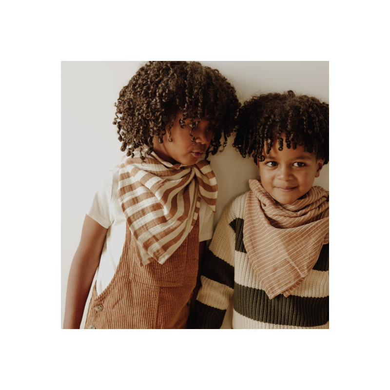 Lange - foulard 65 cm | Rayures larges