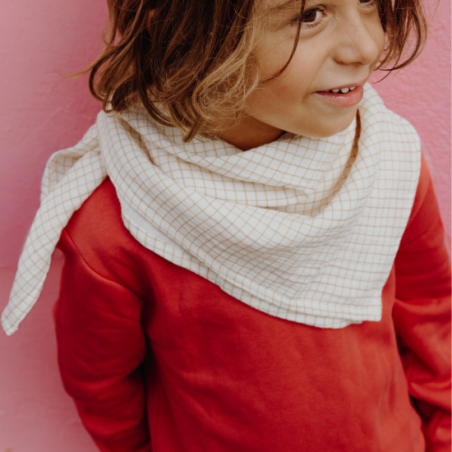 Lange - foulard 65 cm | Petits carreaux - Atelier wagram