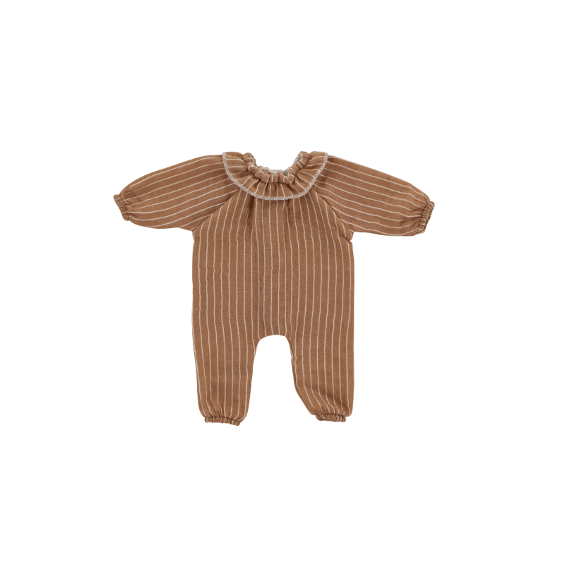 Tenue poupée avec col| Rayure fines
