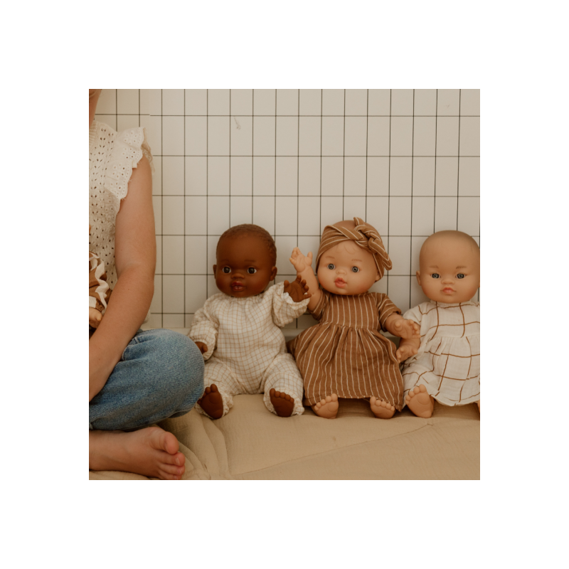 Bandeau pour poupée | Rayures fines