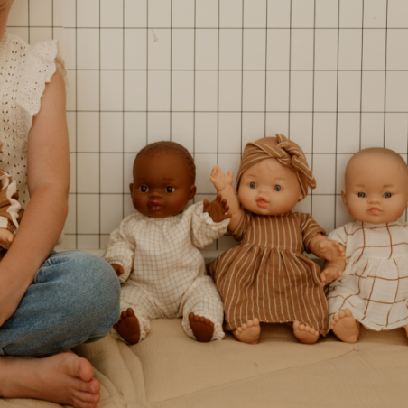 Bandeau pour poupée | Rayures fines - Atelier wagram