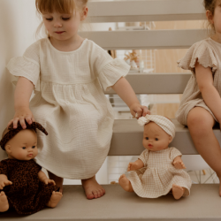 Bandeau pour poupée | Petits carreaux