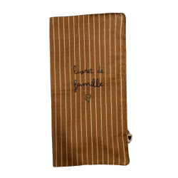 Protège livret de famille | Fines rayures