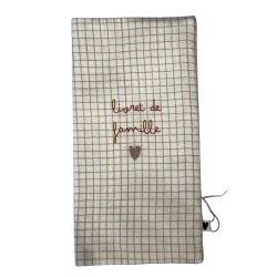 Protège livret de famille | Petits carreaux