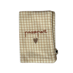 Porte passeport | Petits carreaux