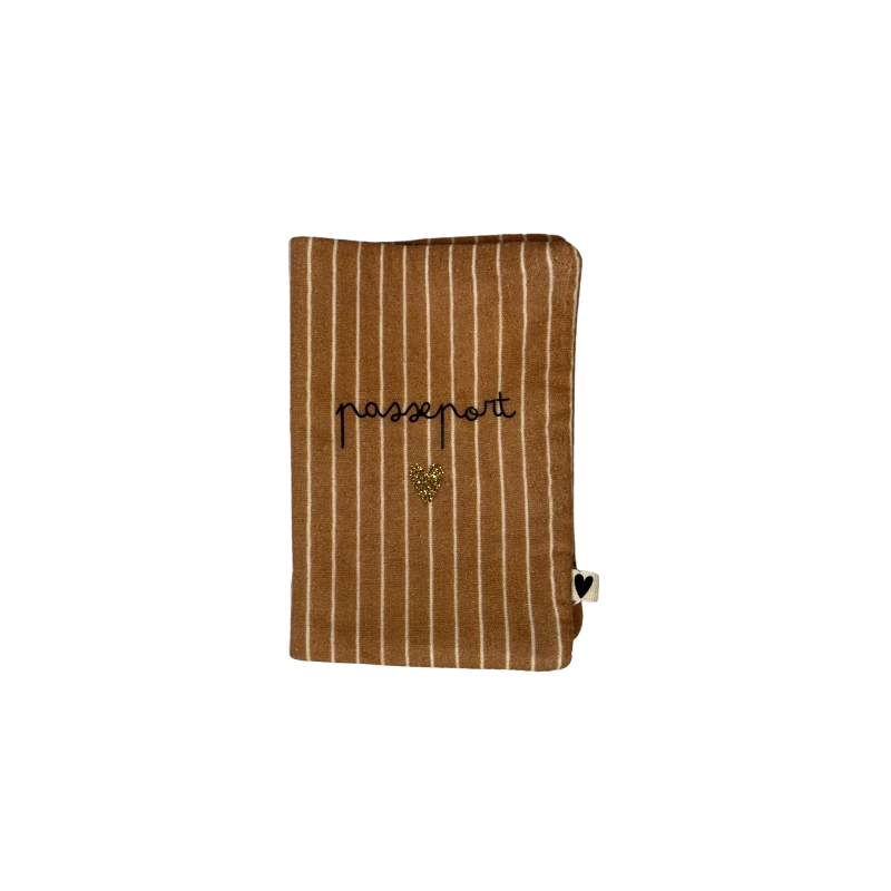 Porte passeport | Rayures fines